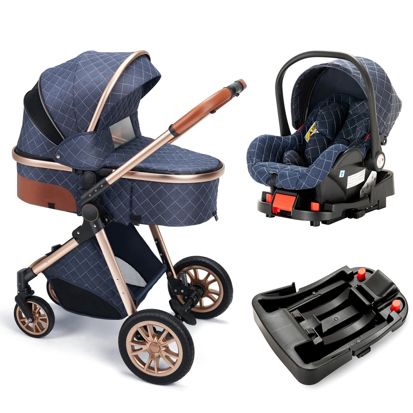Premium 3 In 1 Baby Stroller And Pram For Newborns