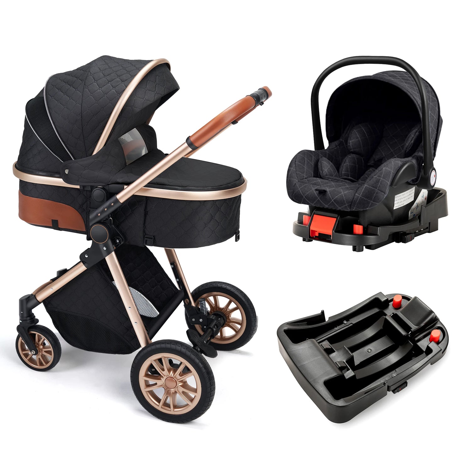 Premium 3 In 1 Baby Stroller And Pram For Newborns