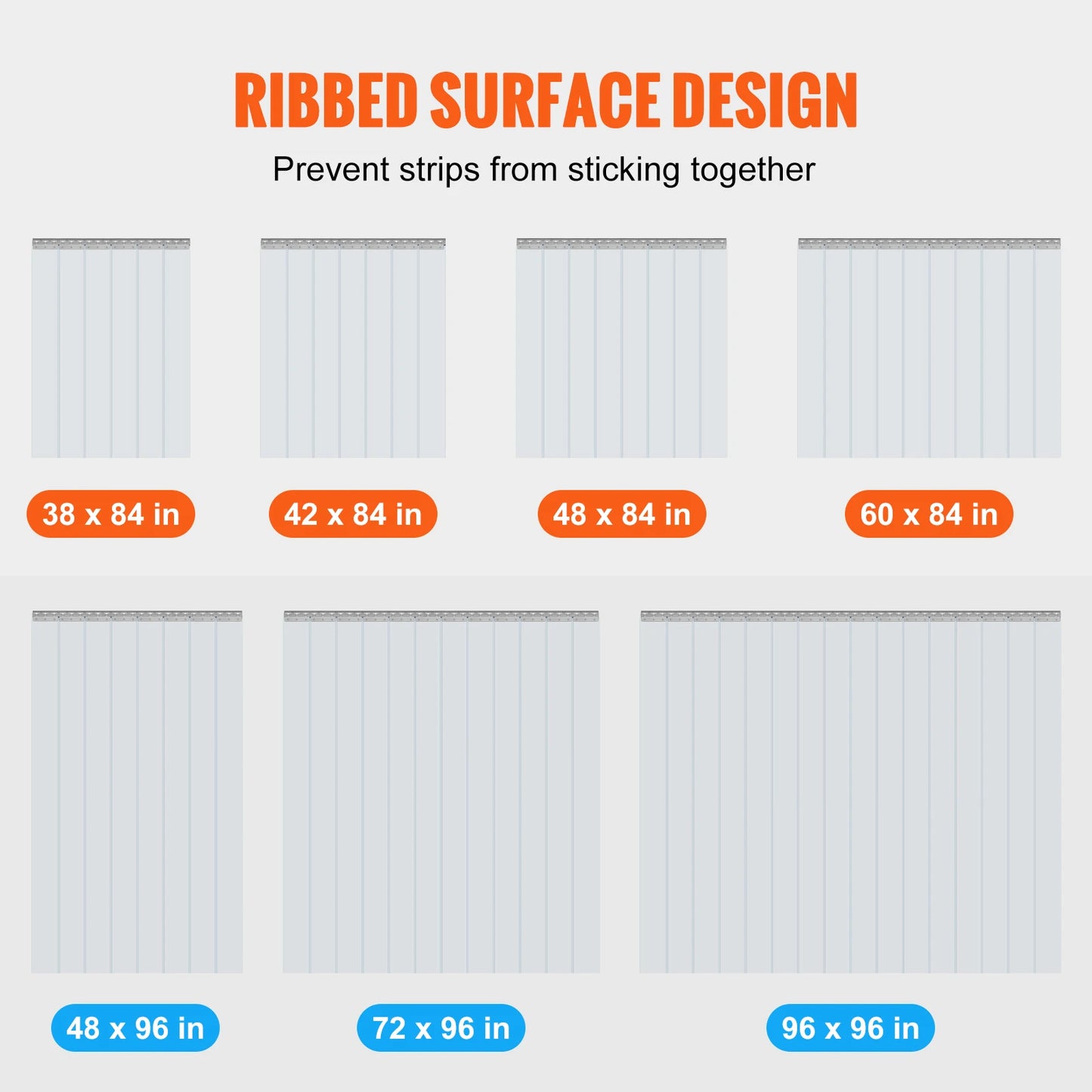 SucceBuy Clear Vision PVC Strip Door Curtain For Walk In