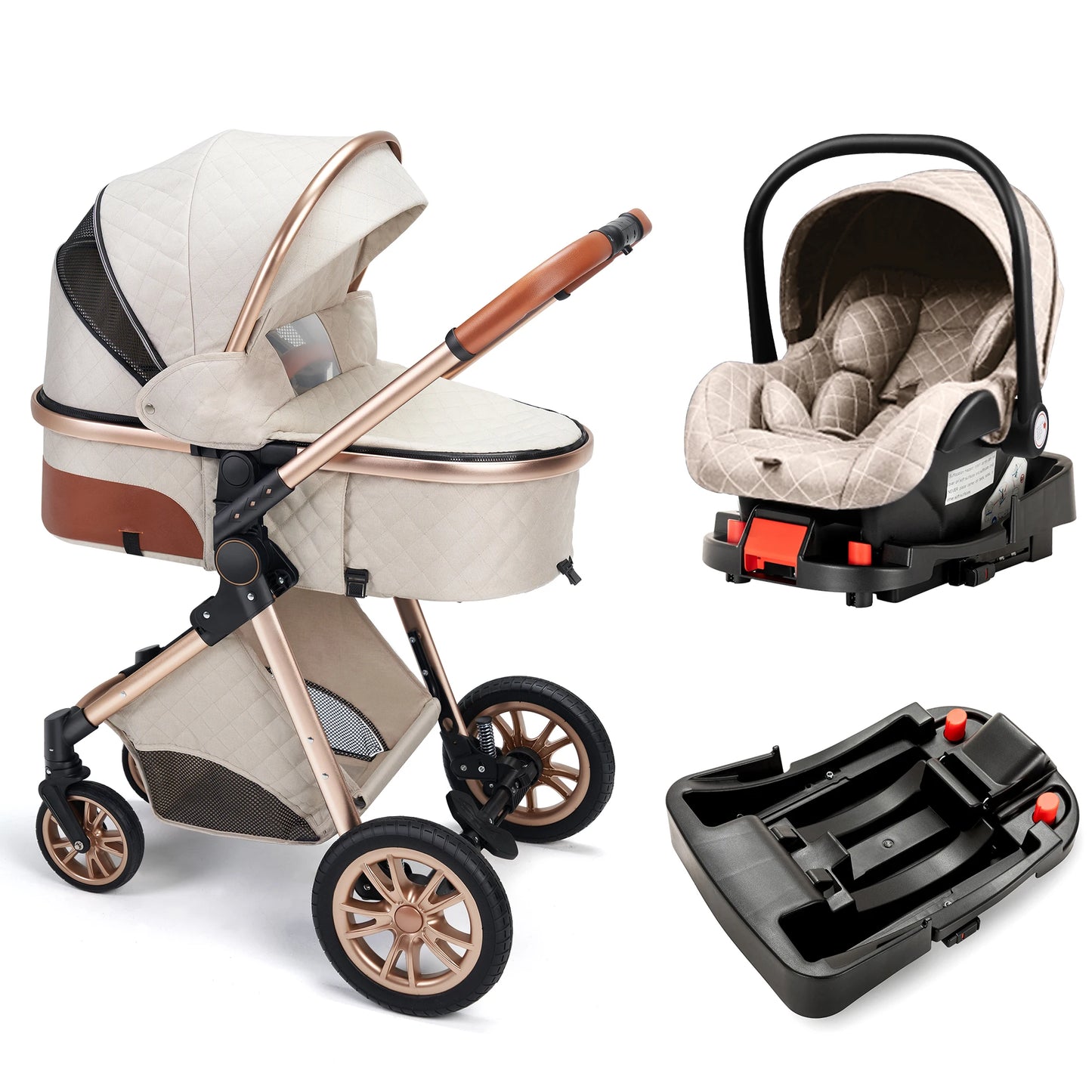Premium 3 In 1 Baby Stroller And Pram For Newborns