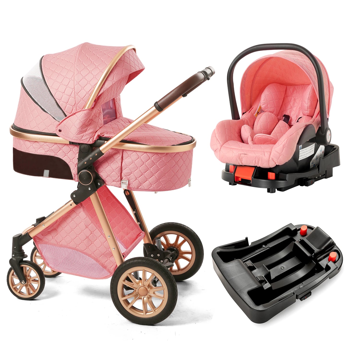 Premium 3 In 1 Baby Stroller And Pram For Newborns